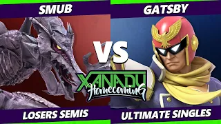 Xanadu Homecoming Losers Semis - smub (Ridley) Vs. Gatsby (Captain Falcon) Smash Ultimate - SSBU