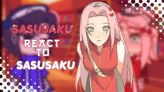 🌸SASUSAKU react to SASUSAKU💢 {REACT} #gacha #sasusaku #sakura #gachanaruto