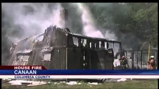 Fire levels 250 year old building in Canaan