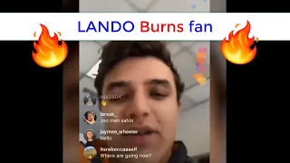 Lando burns fan #shorts