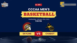 Skyline vs Chabot College Men's Basketball LIVE 1/25/23