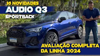 AUDI Q3 Sportback 2024 e suas 16 NOVIDADES: teste completo e preços de todas as versões