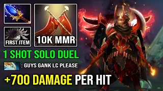 +700 DAMAGE PER HIT 100% Deleted Offlane 10K MMR Legion Commander 1st Item BM Easy Solo Duel Dota 2