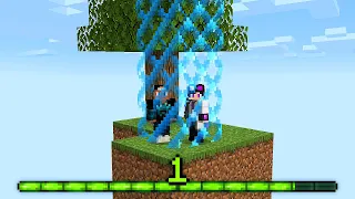 SKYBLOCK mas NÍVEL DE XP a BARREIRA AUMENTA no Minecraft