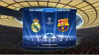 PES 15 - UEFA Champions League Final ( Real Madrid vs Barcelona Gameplay )