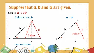 # Grade 11 Math (new course) ch 10 (Ambiguous Case)