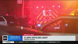 3 LAPD officers shot during investigation in Lincoln Heights; suspect dead after lengthy standoff