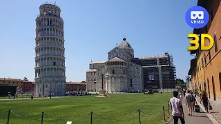 VR180 View of the Pisa tower in Italy