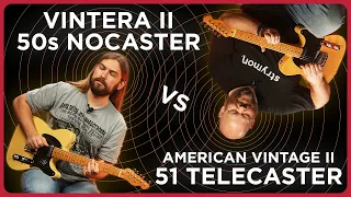 Vintage Tele Battle: Fender Vintera II 50s Nocaster VS fender AmericanVintage II 51 Telecaster