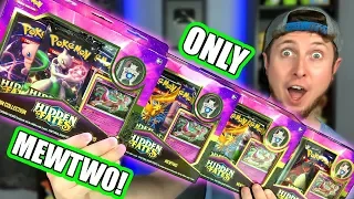 ONLY OPENING MEWTWO HIDDEN FATES COLLECTION BOXES - Shiny Pokemon Cards Pulled!