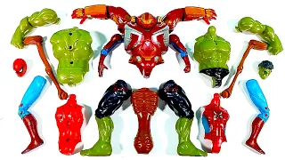 Assemble Marvel Avengers Hulk Smash, Hulk Buster, Spiderman VS Siren Head
