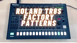 Roland TR8S All Factory Patterns - no talking -
