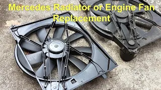 W220 Mercedes Benz S500 S430 Radiator Fan or Engine Fan Replacement