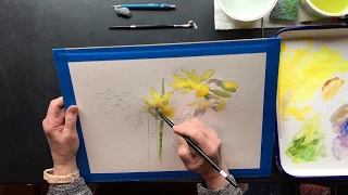 Daffodils in Watercolor