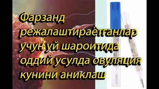 Аёлларда овуляция кунини уй шароитида оддий усулда термометр ёрдамида аниклаш