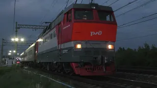 Поездка на электровозе ЧС2Т-1053/ A trip on the electric locomotive Skoda CHS2T-1053