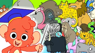 Animal ABC | learn alphabet a to z with 26 cartoon animals for kids | ABCD Wild Animals and Sounds