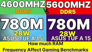 780M GPU BENCHMARK +  DDR5 4800 MHz vs 5600 MHz  VS GTX 1650M VS MX 450 VS 680M VS VEGA 7 R9 7940HS