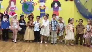 Part  9 - Genius Kids Pre-K 1 Graduation Ceremony - Russian Kindergarten Song