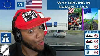 American Reacts To Why Driving in Europe is BETTER than America (SO TRUE!)