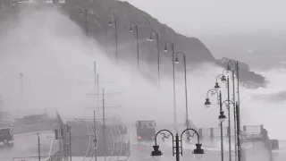 Isle of Man: Storm hits Douglas Promenade