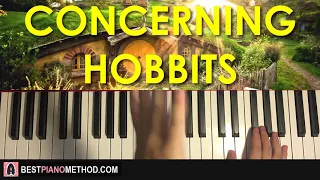 Lord Of The Rings - Concerning Hobbits (Piano Tutorial Lesson)