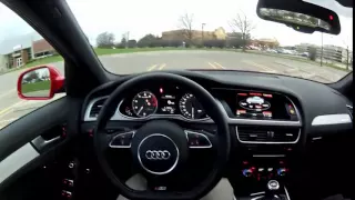 2014 Audi S4 Quattro Manual  - Мини обзор и тестдрайв с видом из