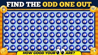 Can You Find ALL These Odd One Out? | 3 LEVELS : EASY, MEDIUM, HARD | 90% PEOPLE FAIL EVEN HALF ONES