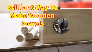Simplest way to make wooden dowels