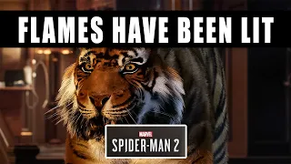 Marvel's Spider Man 2 PS5 The Flames have Been Lit mission - Search Kraven's Lounge & defeat Hunters