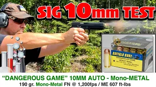 🧪 SIG XTen | DANGEROUS GAME (Hardcast Alternative) Chrono Test | Buffalo Bore 190 gr. Mono-Metal FN
