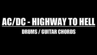 AC/DC - Highway To Hell (Drums Only, Lyrics, Chords)