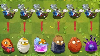 PvZ 2 Challenge - All Plants POWER-UP vs 100 Zcorp Racer Chair Zombie - Who WIll Win?