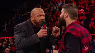 Triple H gets distracted by CM Punk chants