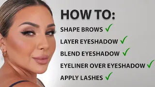 MAKEUP 101 BROWS AND EYE MAKEUP | NINA UBHI