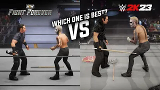 AEW Fight Forever vs WWE 2K23: "Moves Comparison" This game looks good?