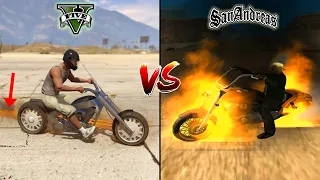 GTA 5 GHOST RIDER BIKE VS GTA SAN ANDREAS GHOST RIDER BIKE - WHICH IS BEST?