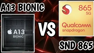 Apple A13 BIONIC vs SNAPDRAGON 865 | SNAPDRAGON vs APPLE | flagship processors