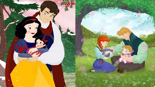 12 Диснеевских семей.Принцы,принцессы и их дети.