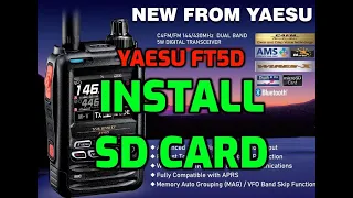 Yaesu FT5D- Install SD card