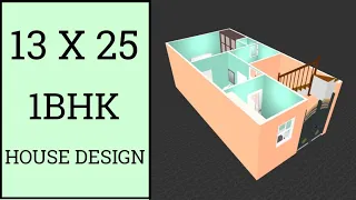 13 X 25 मैं बहुत ही शानदार घर का नक्शा ll 325 Sqft Small House Plan ll 13 X 25 House Design