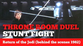 Return of the Jedi: Behind the Scenes - THRONE ROOM DUEL (Rare Footage 1982)