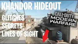 Khandor Hideout Glitches, Secrets, and Lines of Sight!! - Modern Warfare