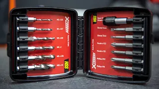 Combination Drill, Tap and countersink drill and bit set - Xtorque