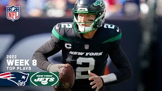 New York Jets Highlights vs. New England Patriots | 2022 Regular Season Week 8