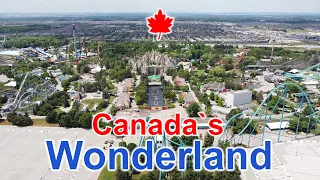 EMPTY!! CANADA`S WONDERLAND 2020 / MUST SEE / DRONE - 4K