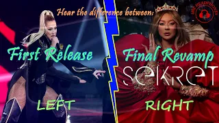 Sekret | Listen to both versions at the same time - Ronela Hajati - Albania Eurovision 2022 | Mashup