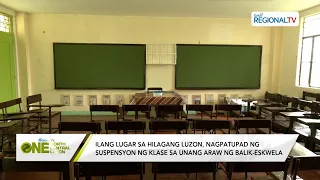 One North Central Luzon: Suspensyon ng Klase