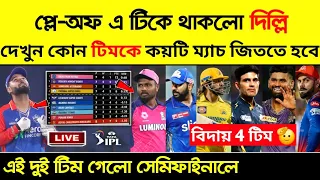 RR vs DC: আরসিবির এখনো সুযোগ আছে প্লে-অফসে যাবার 🤩। IPL 2024 Points Table After DC vs RR Match