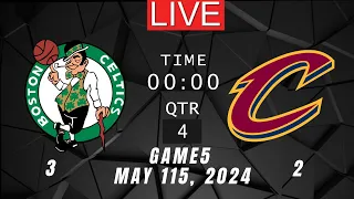 NBA LIVE! Cleveland Cavaliers vs Boston Celtics GAME 5 | May 15, 2024 | NBA Playoffs 2K24 PS5